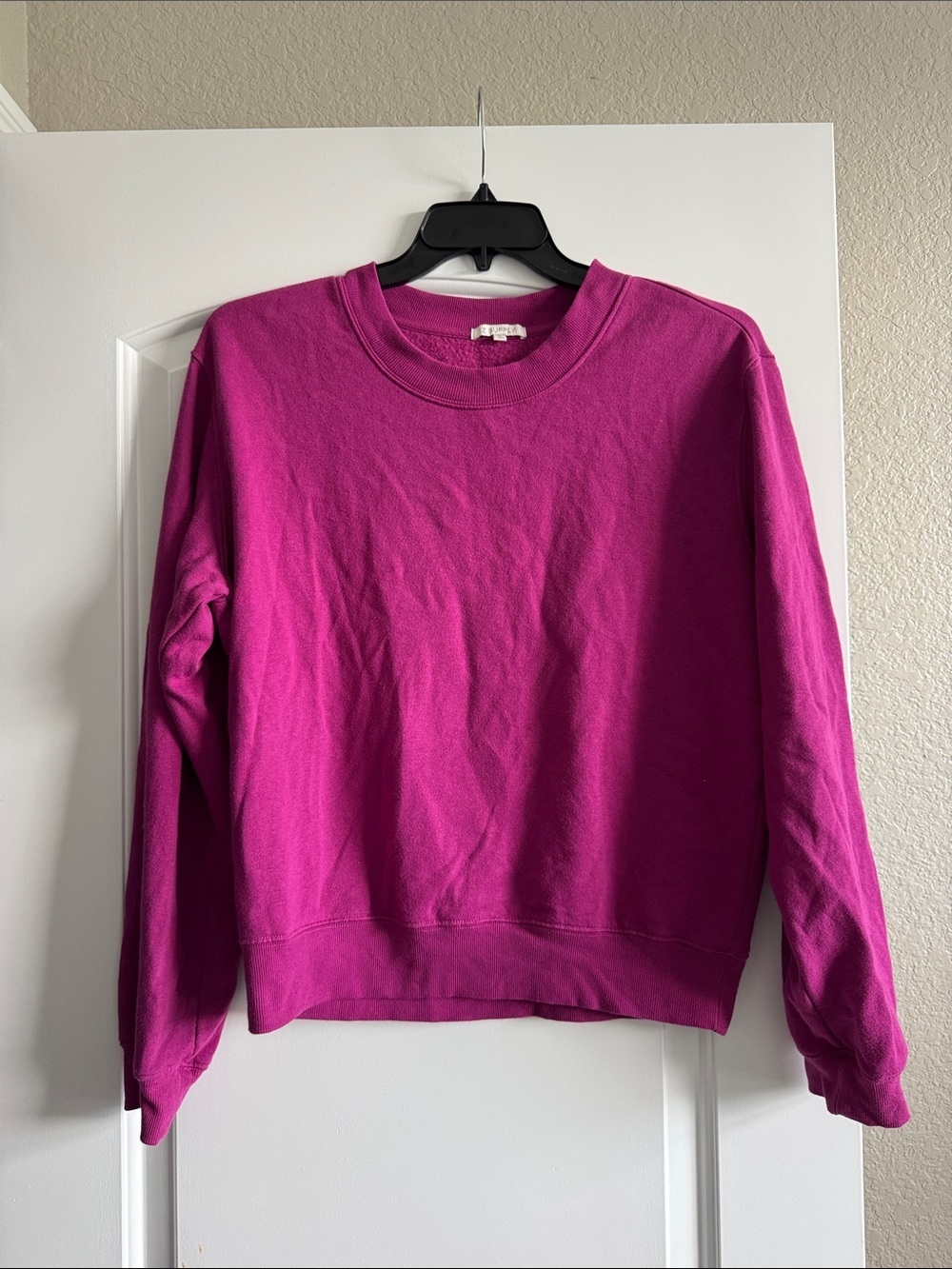 Z Supply Jewel Pink Pullover Sweatshirt